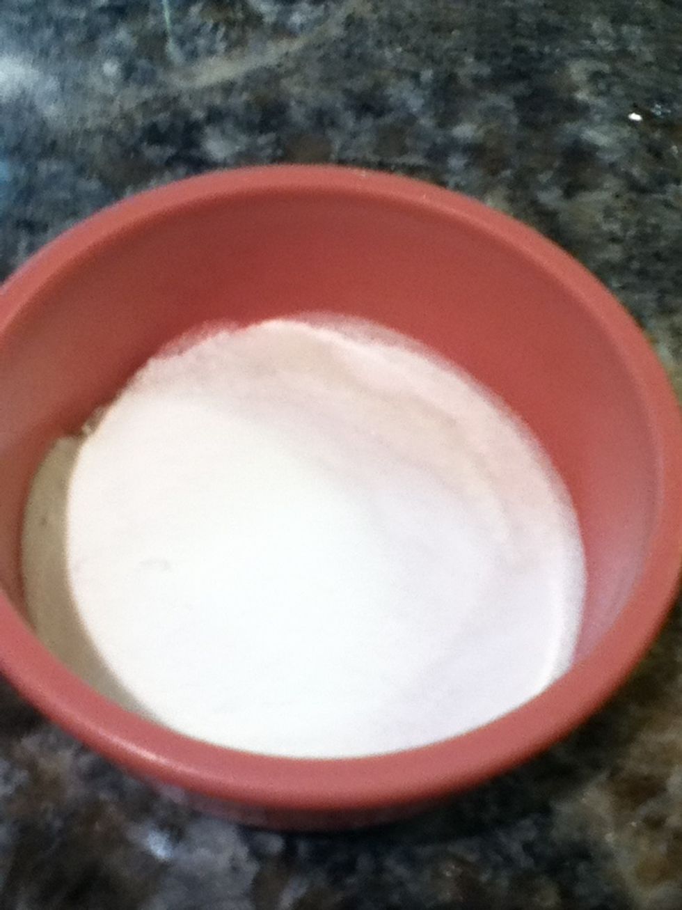 Add a little but under 1/3 cup of baking soda