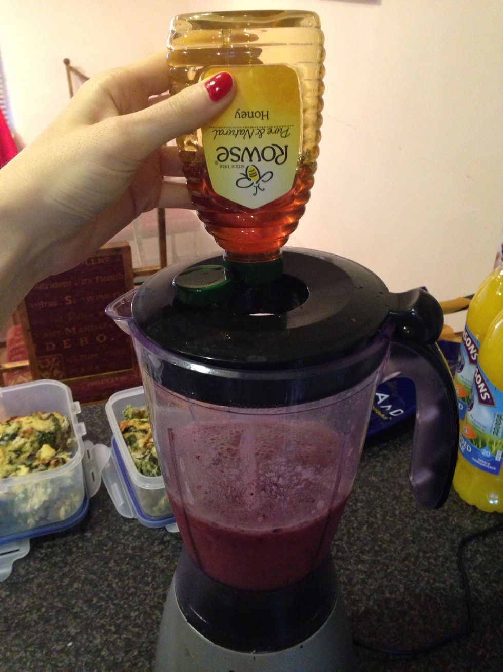 Add a little honey to taste. Blitz again.