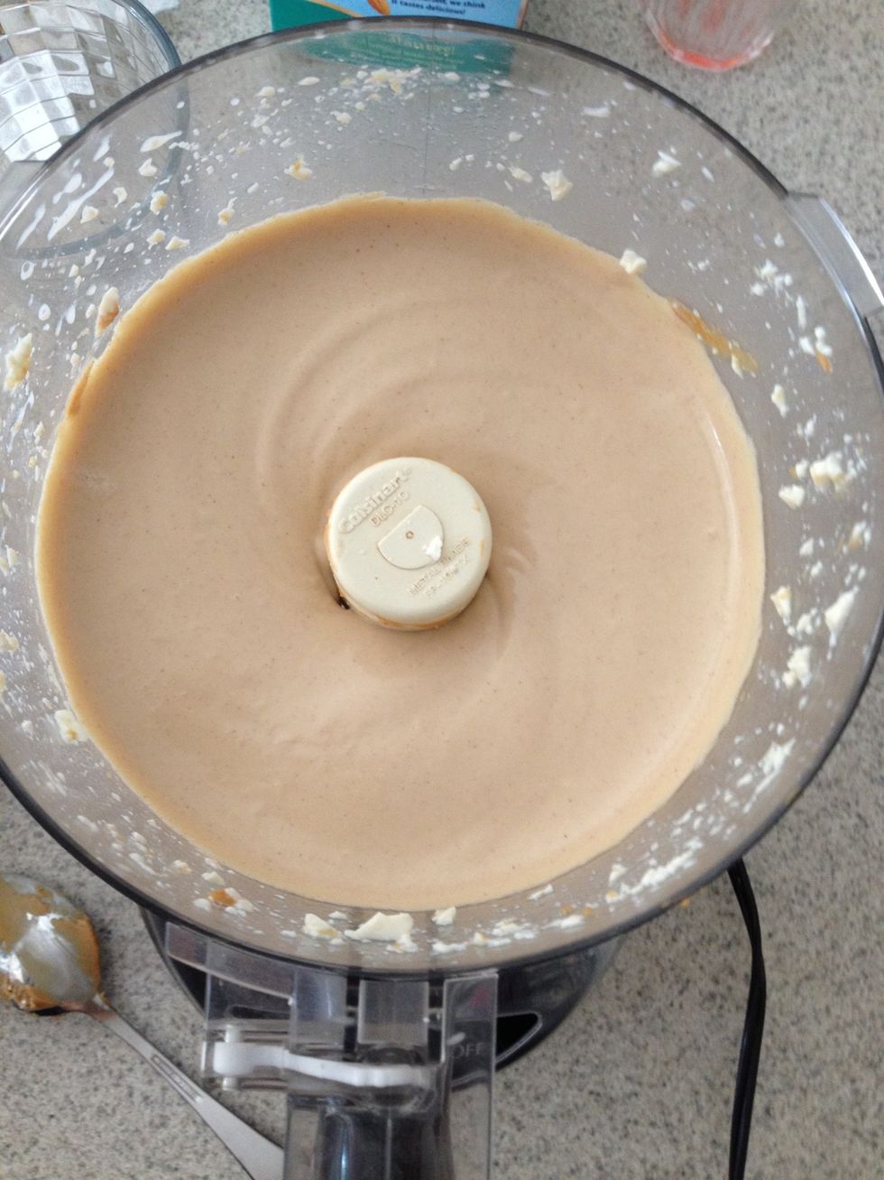 Add a little more milk if it isn't smooth enough. It should look like this.