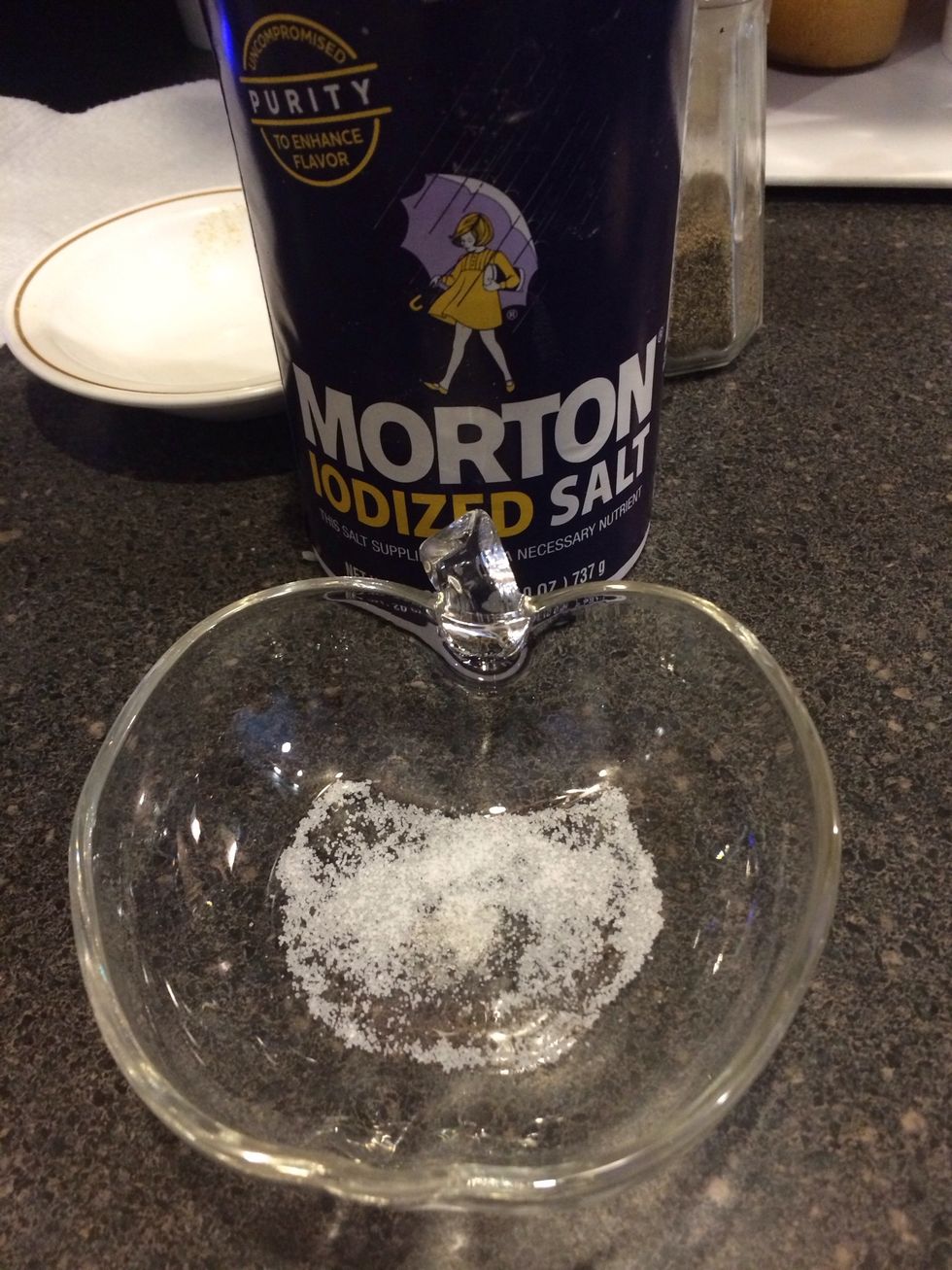 Add a little salt, you can always add some later. It's a small teaspoon of salt