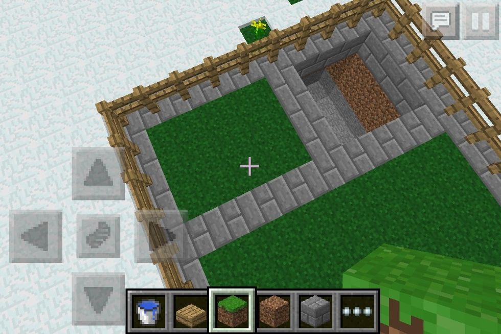Add a little stone area and a reasonable sized hole