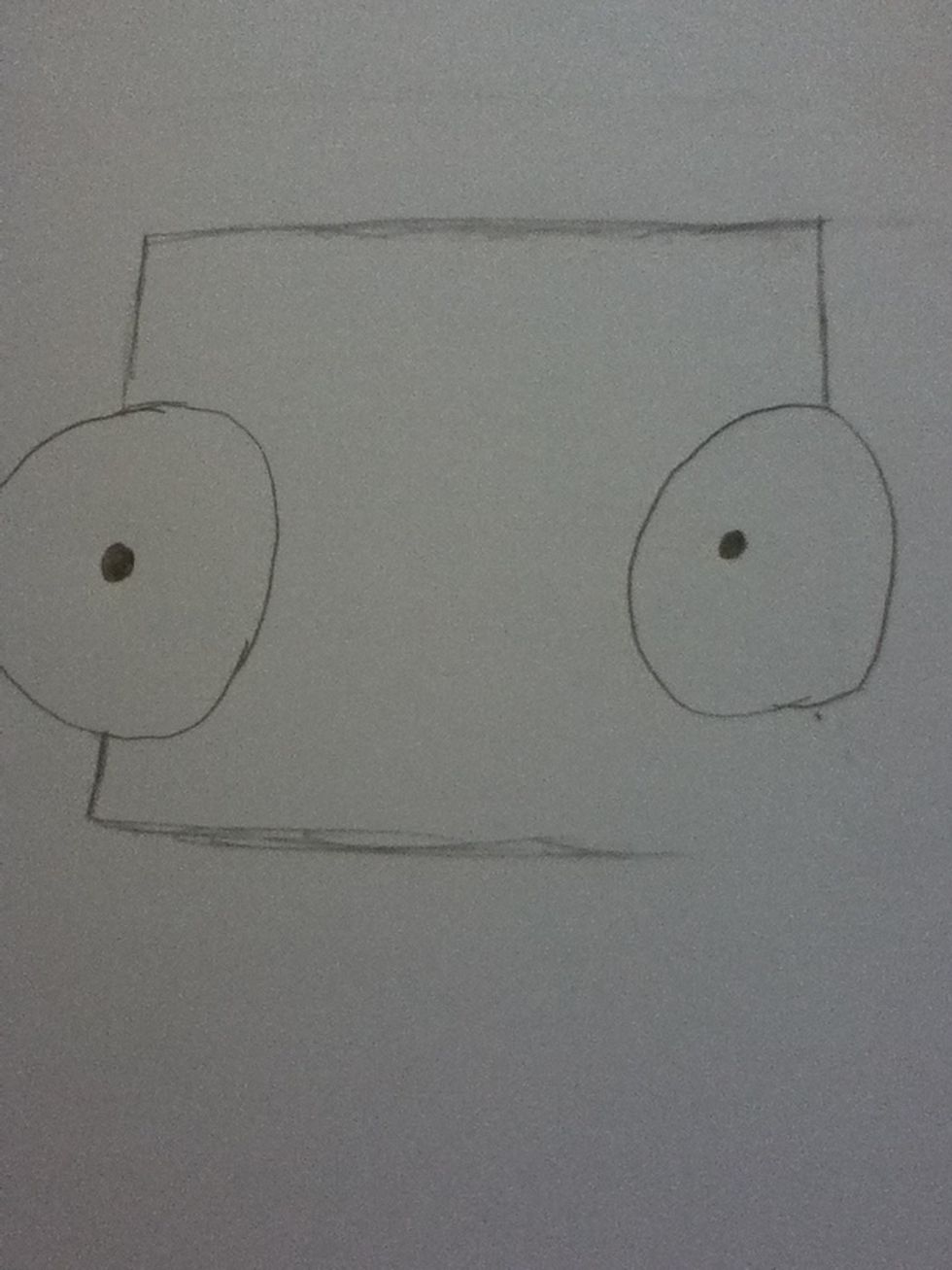 Add a long line going sideways, stopping at about the beginning of the other eye.