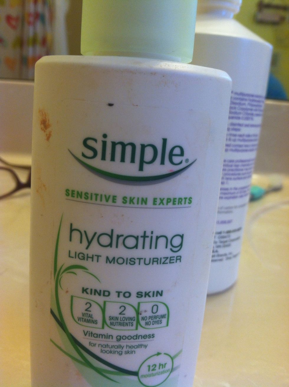 add a moisturizer , I use the simple brand