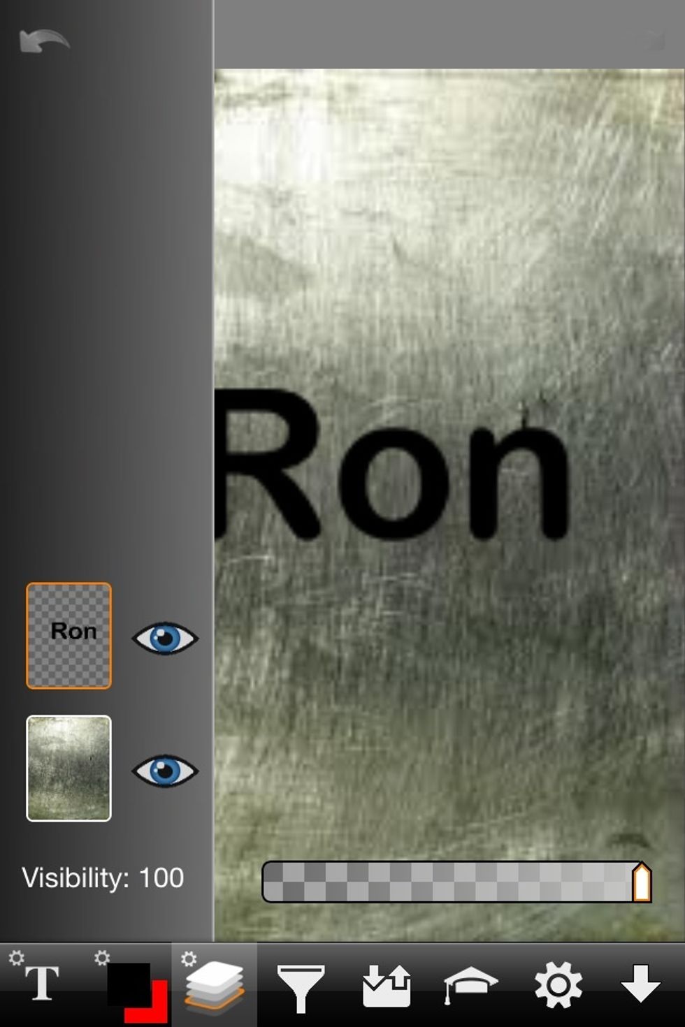 Add a new layer and insert the text you want  to pop out of the image (see my layers guide).