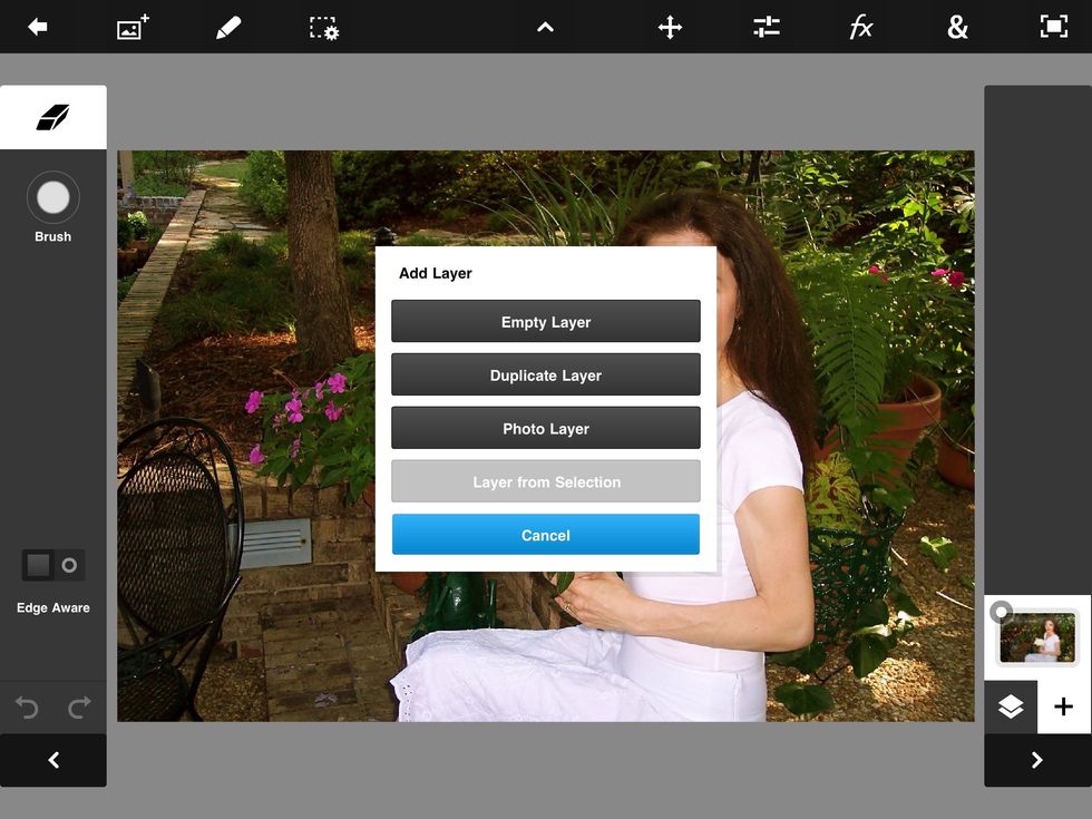 Add a new photo layer.