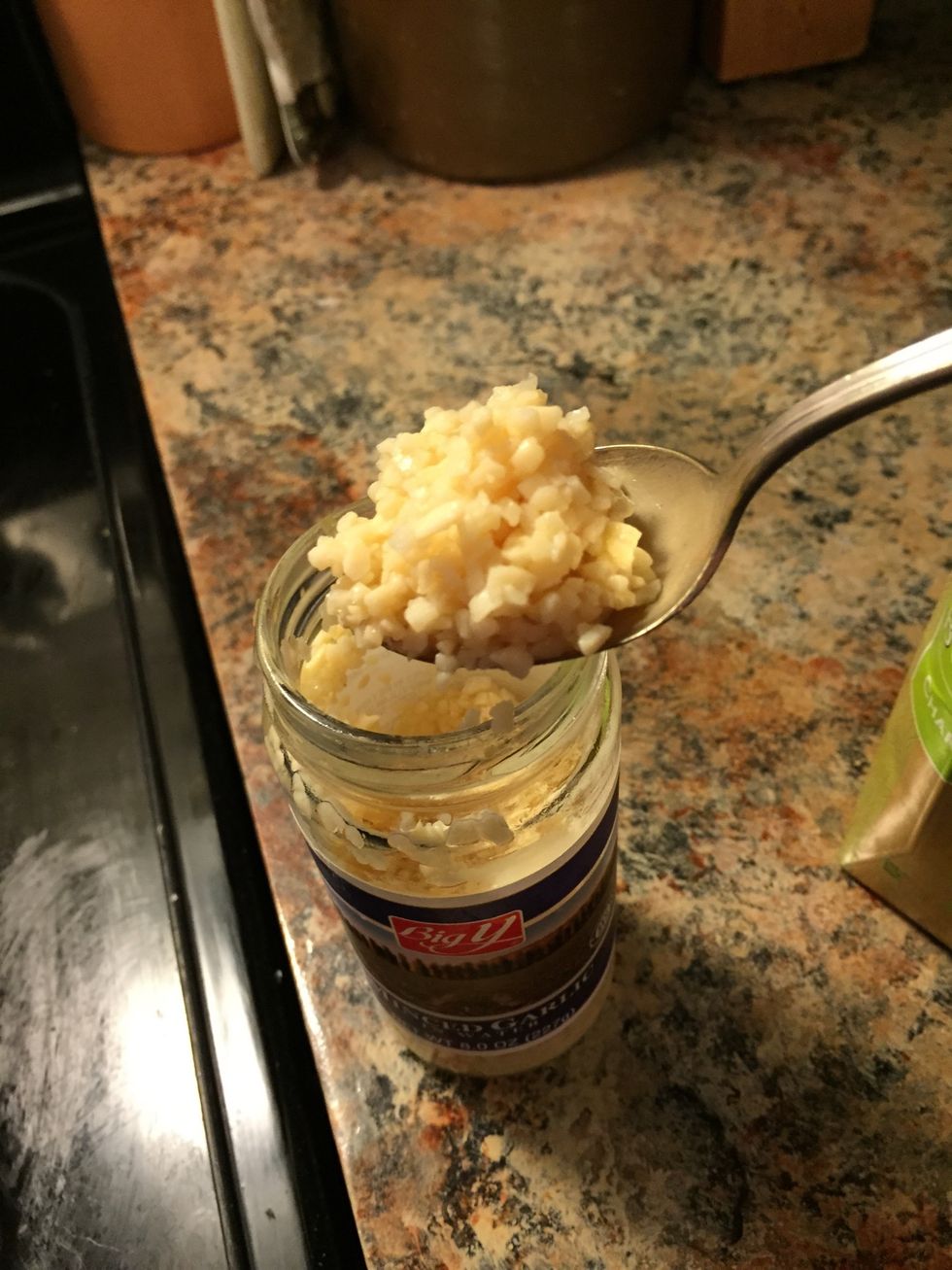 Add a nice scoop of chopped garlic