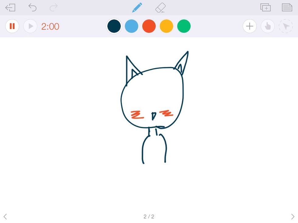 Add a nose and cheeks (if you want)