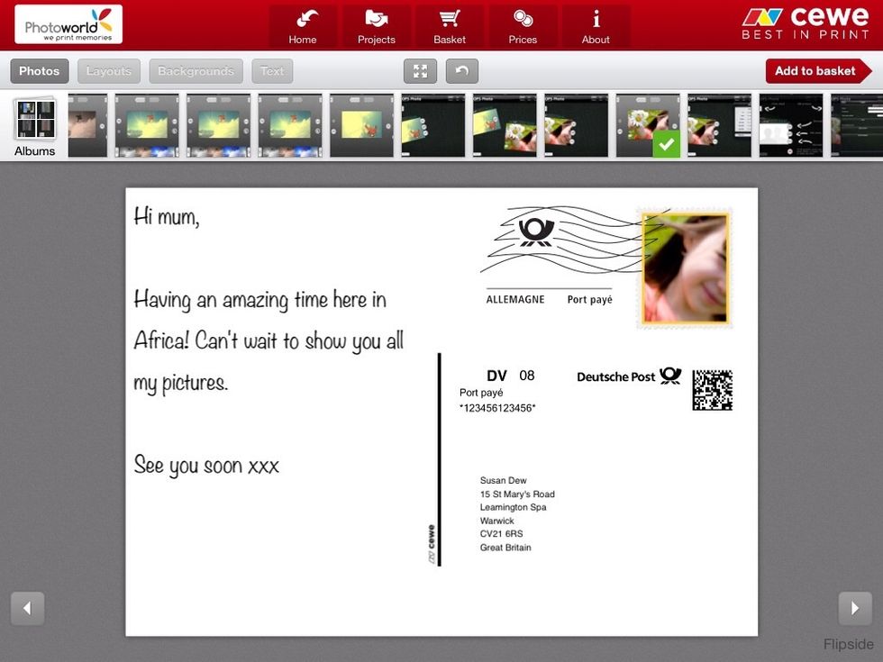 Add a photo to be used as the stamp