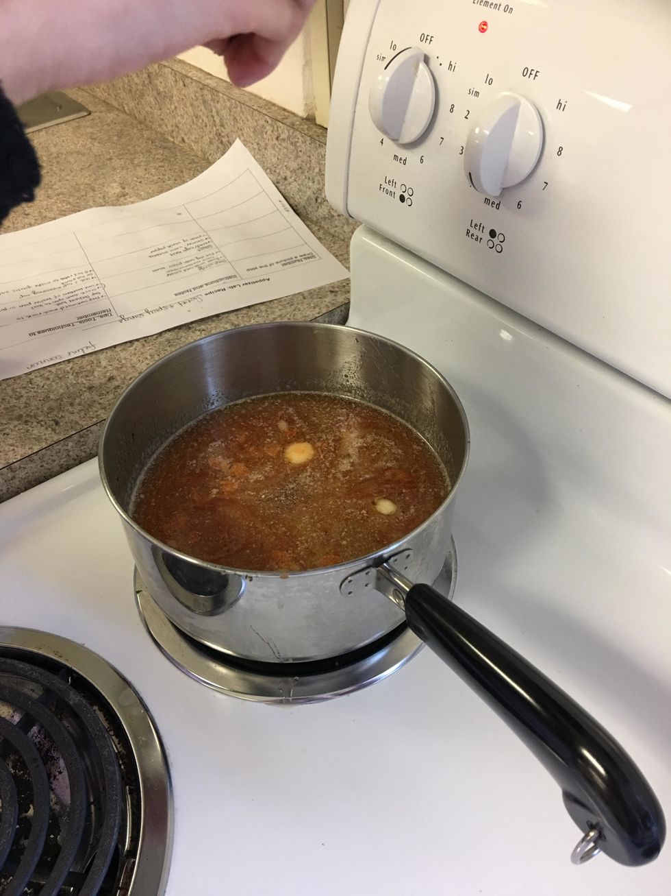 Add a pinch of Ground Black Pepper into the sauce mixture.