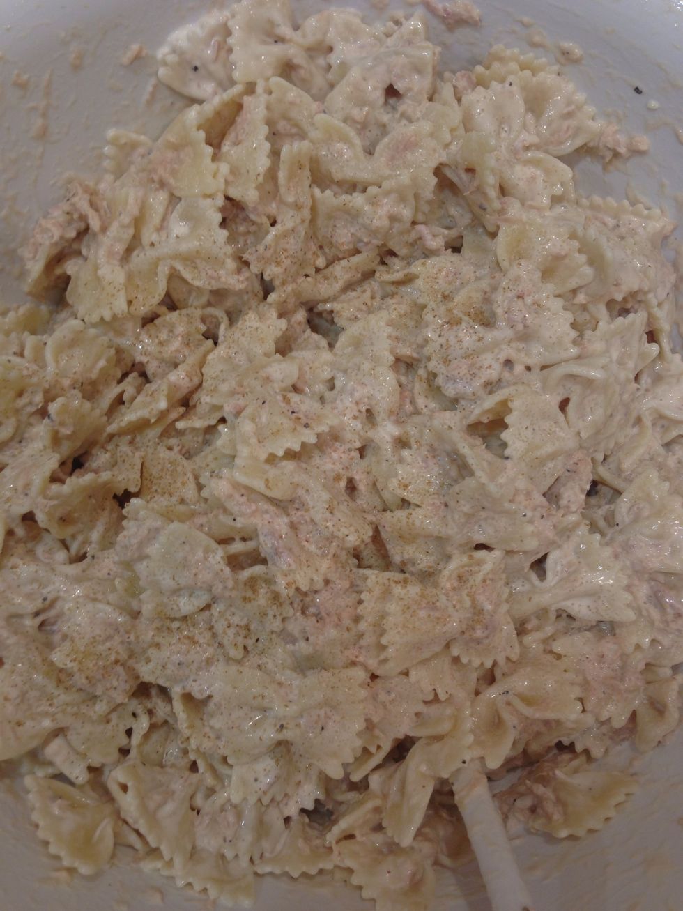 Add a pinch of salt and/or celery salt on top