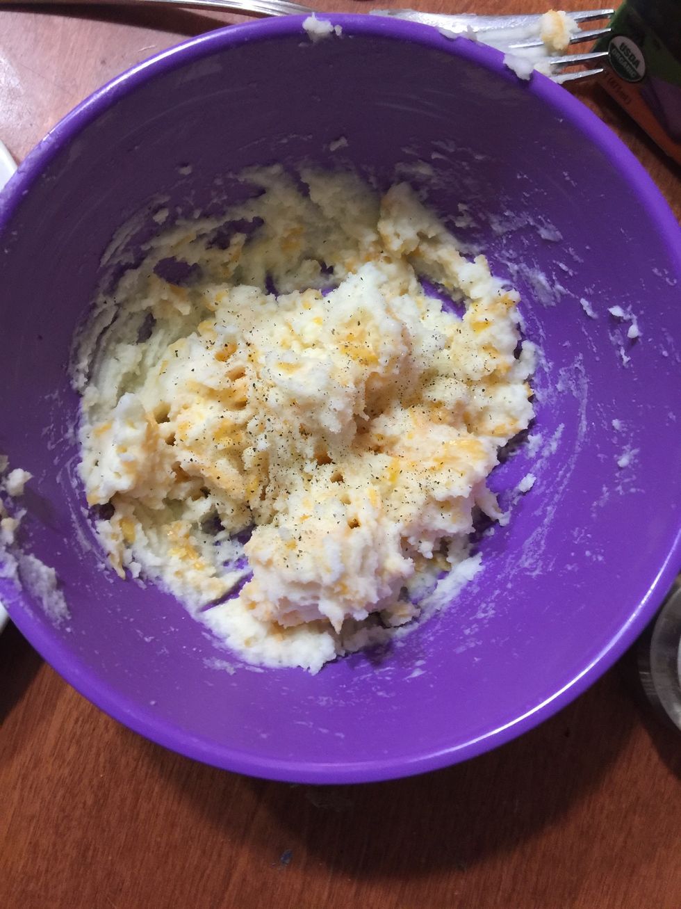 Add a pinch of salt and pepper