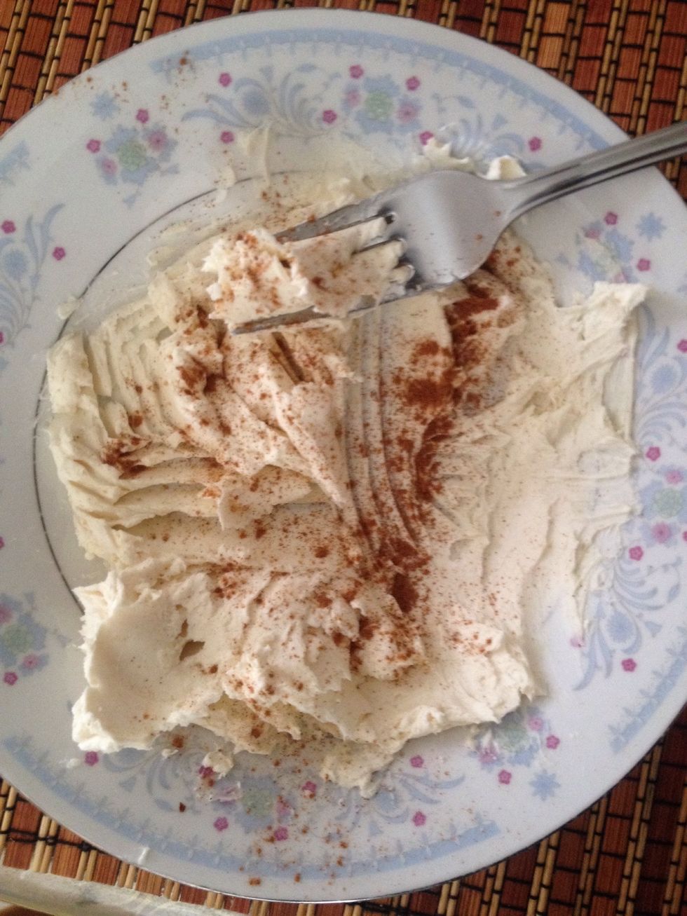 Add a pinch or two of cinnamon and mix!