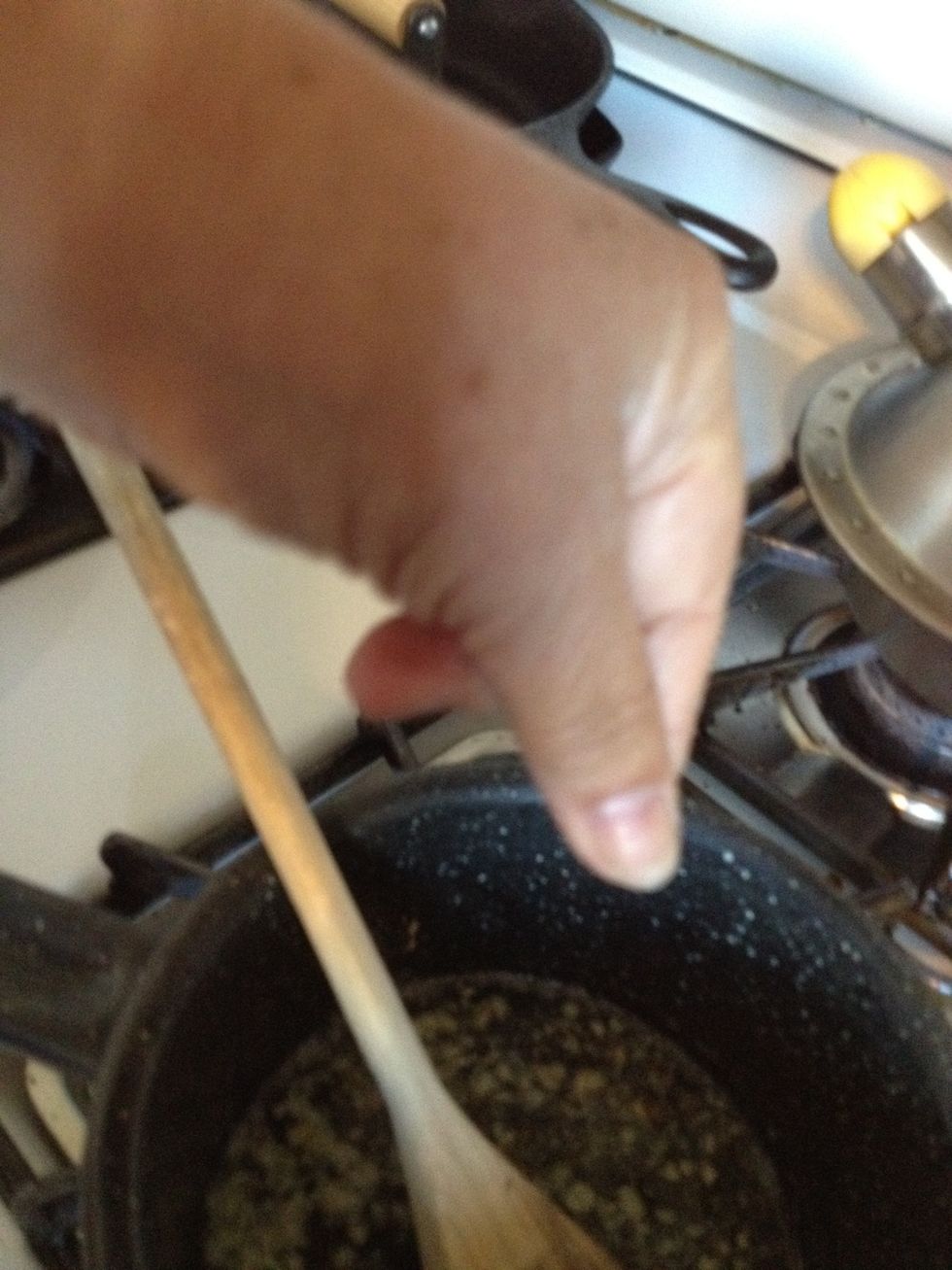 Add a pinch or two of salt.