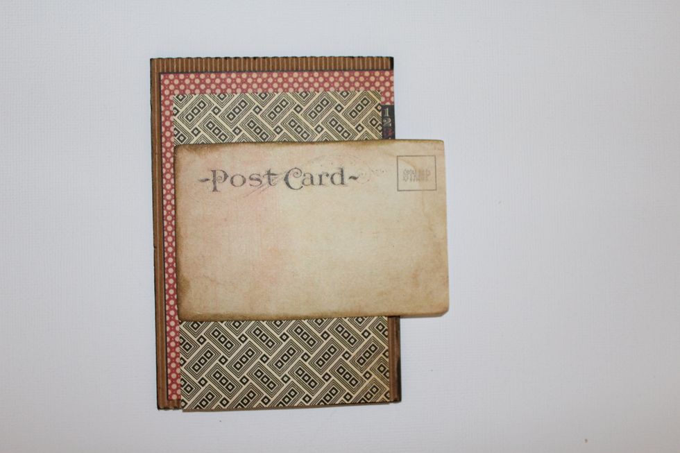 Add a Post Card paper horizontally and adjust the size