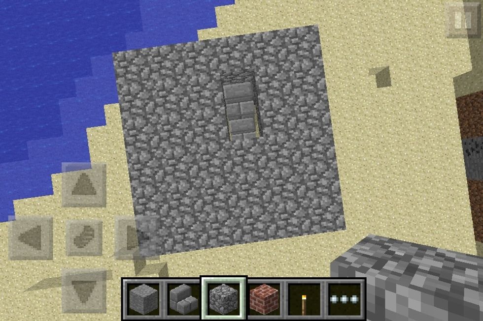 Add a roof and a home that way you can get past the staircase