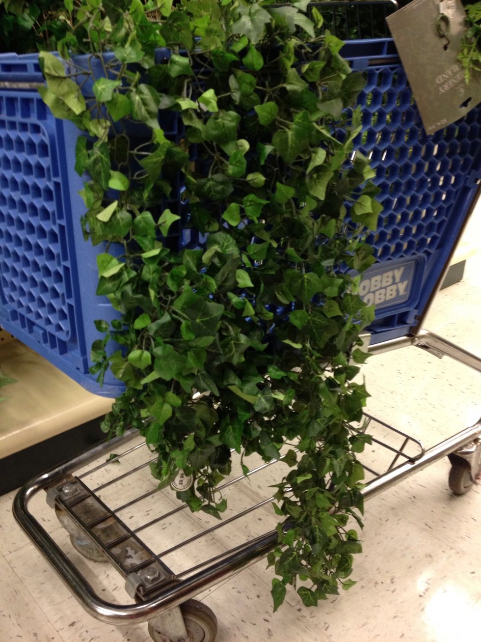 Add a second "Garland Greenery 552802" next to the first as such. Wire together at the adjacent sides.