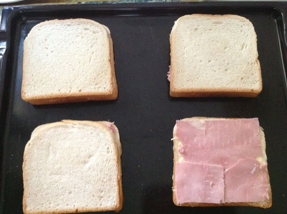 Add a slice of bread.