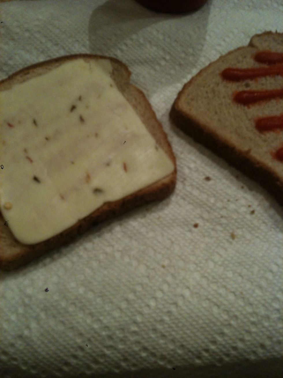 Add a slice or two of your favorite cheese.  *Side note- Shredded cheese is not recommended for this*