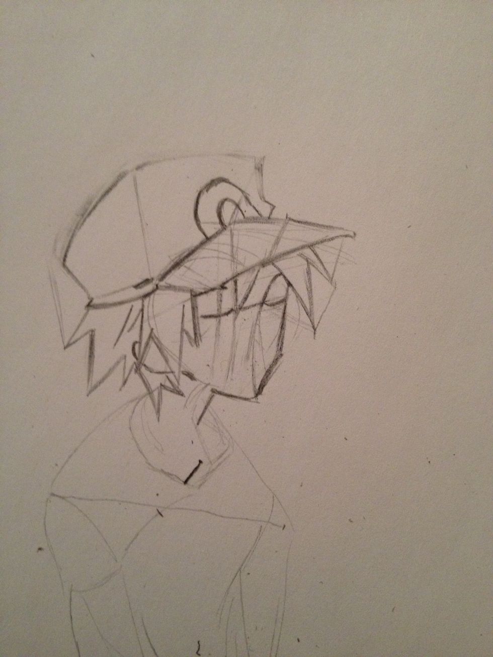 Add a slightly crooked circle near center and have it proportional