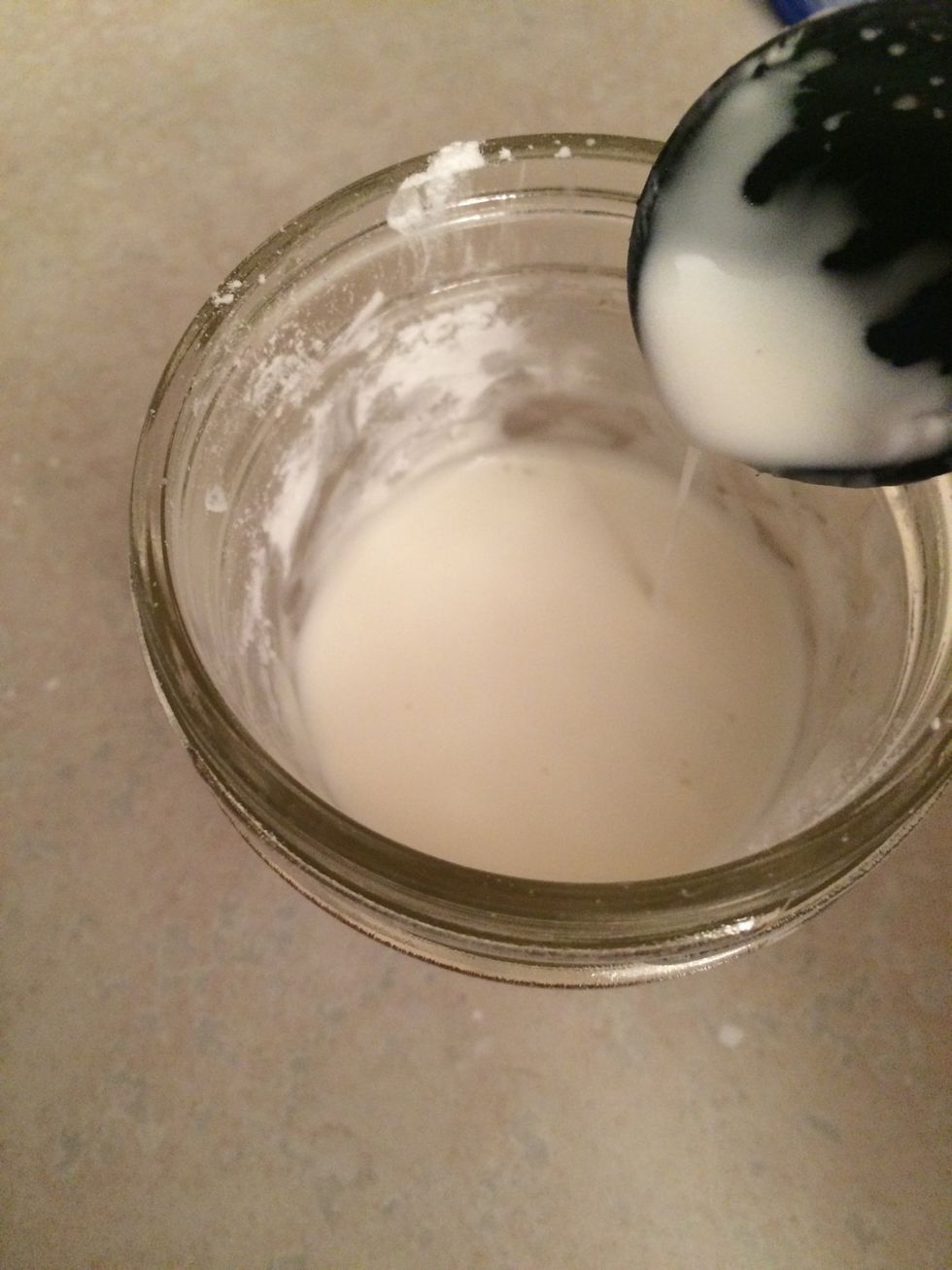 add a small amount of water to create a paste