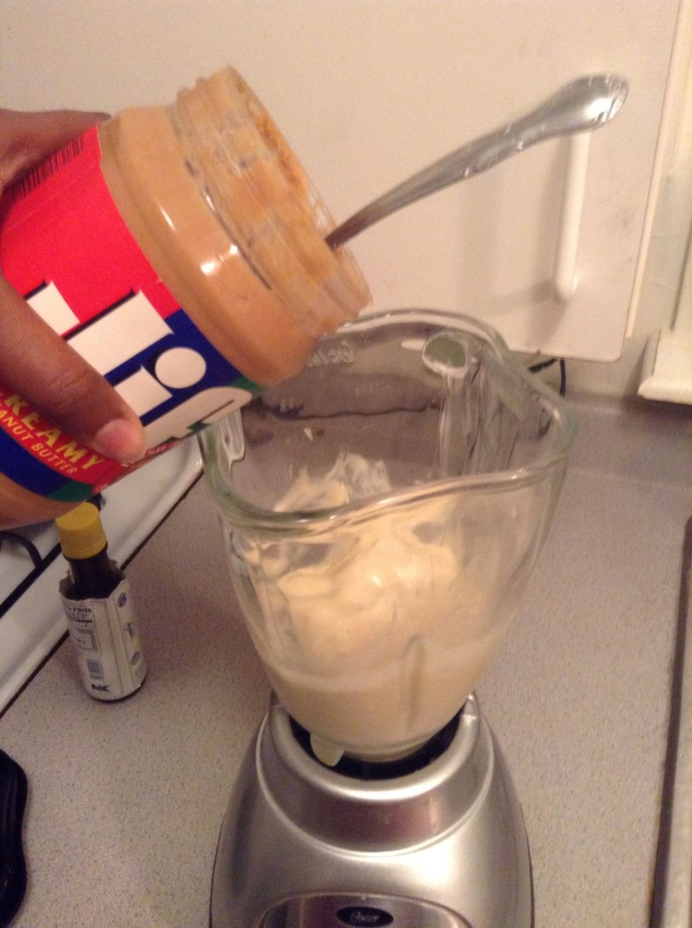 Add a spoonful of smooth peanut butter ... Skip if allergic please!