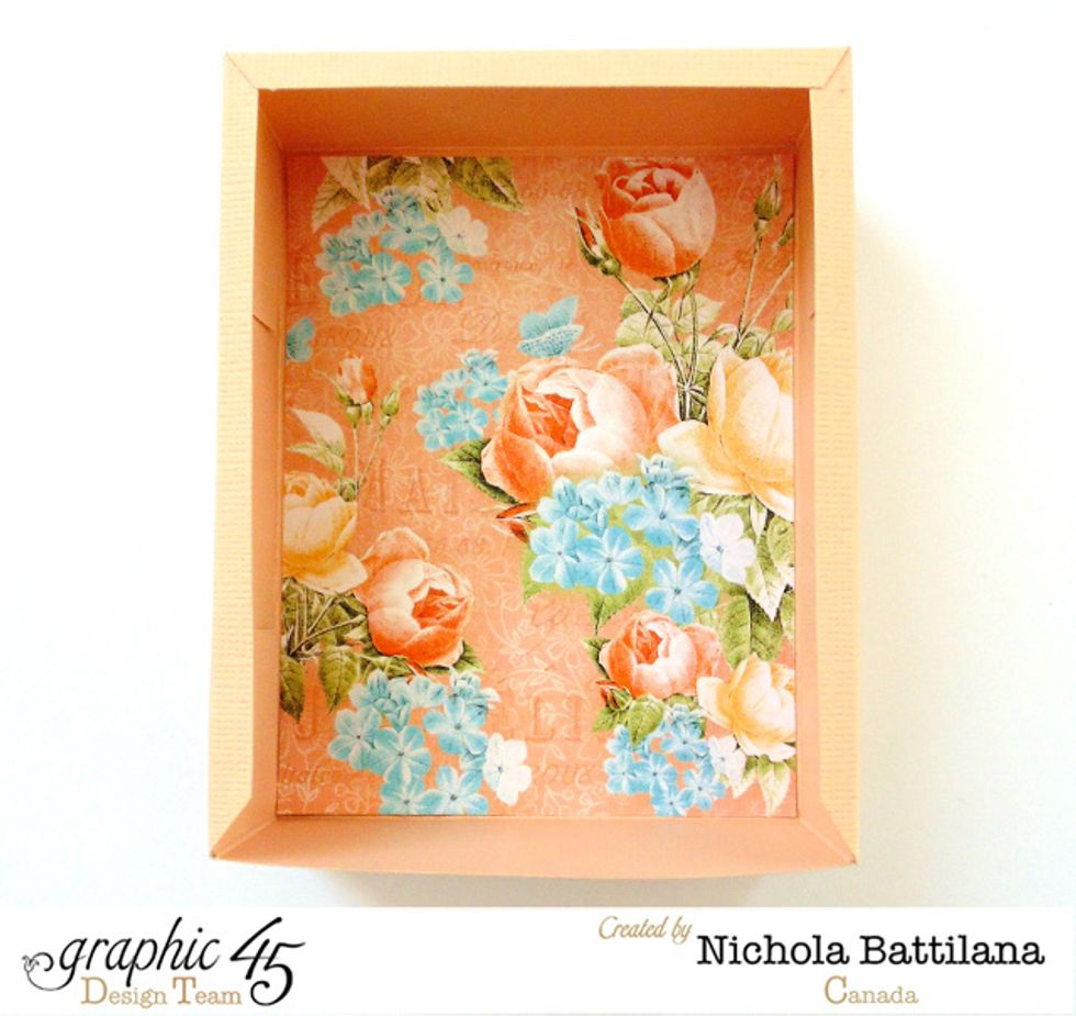 Add a square of Precious Memories, Baby's Breath as the backdrop.