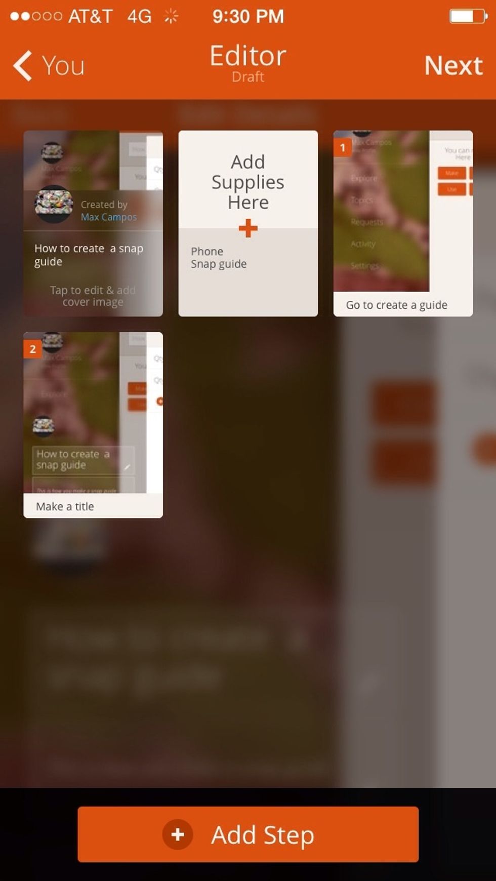Add a step should be at the bottom click it