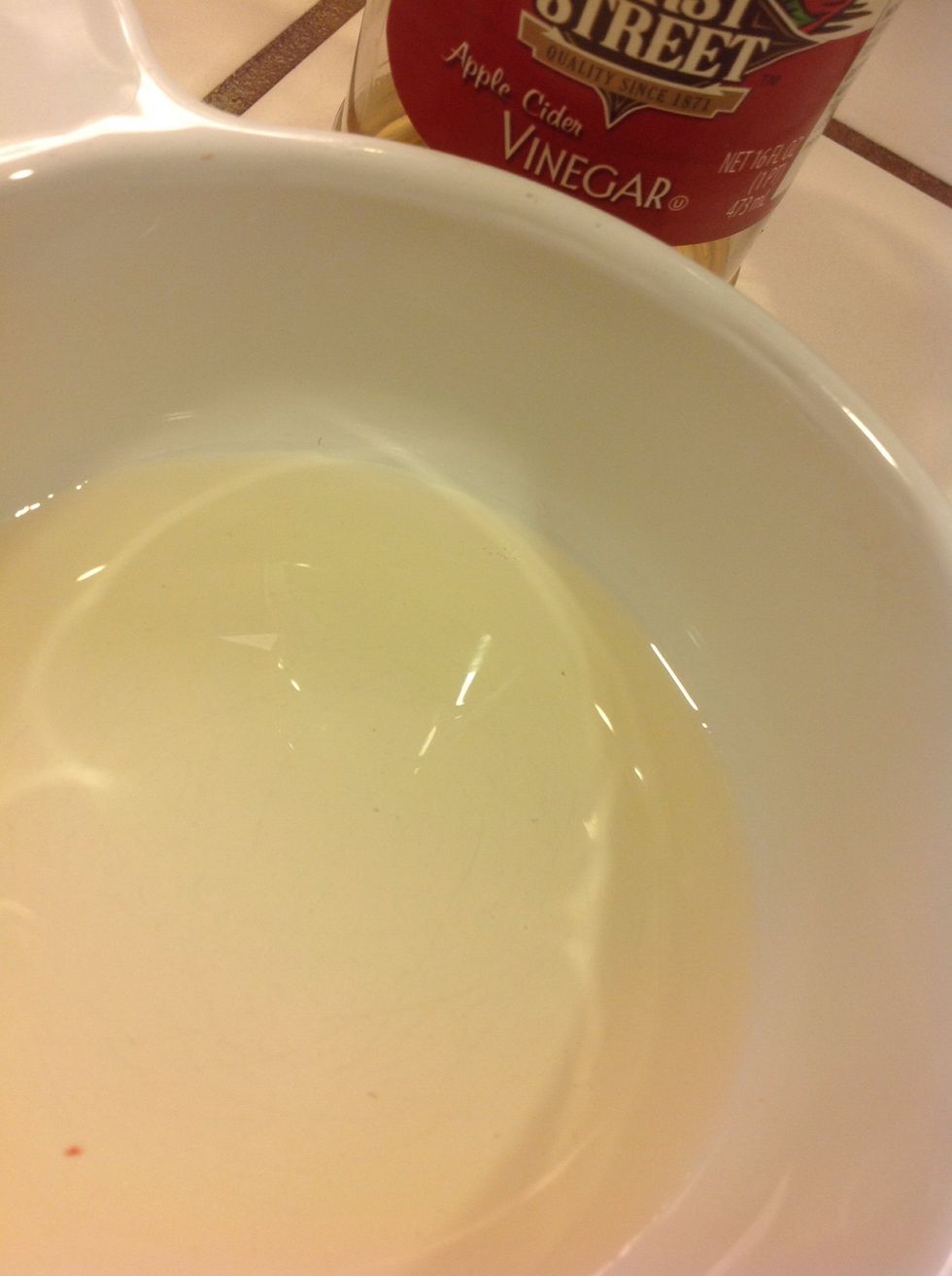 Add a tablespoon to a bowl, and then 1/4 'ish cup of water to dilute.