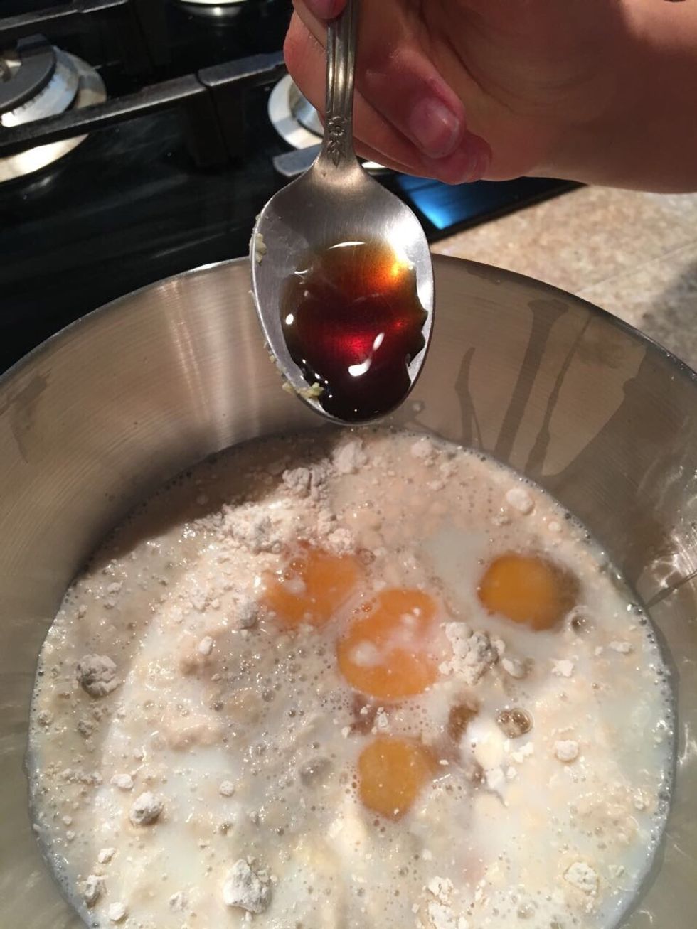 Add a tea spoon of vanilla