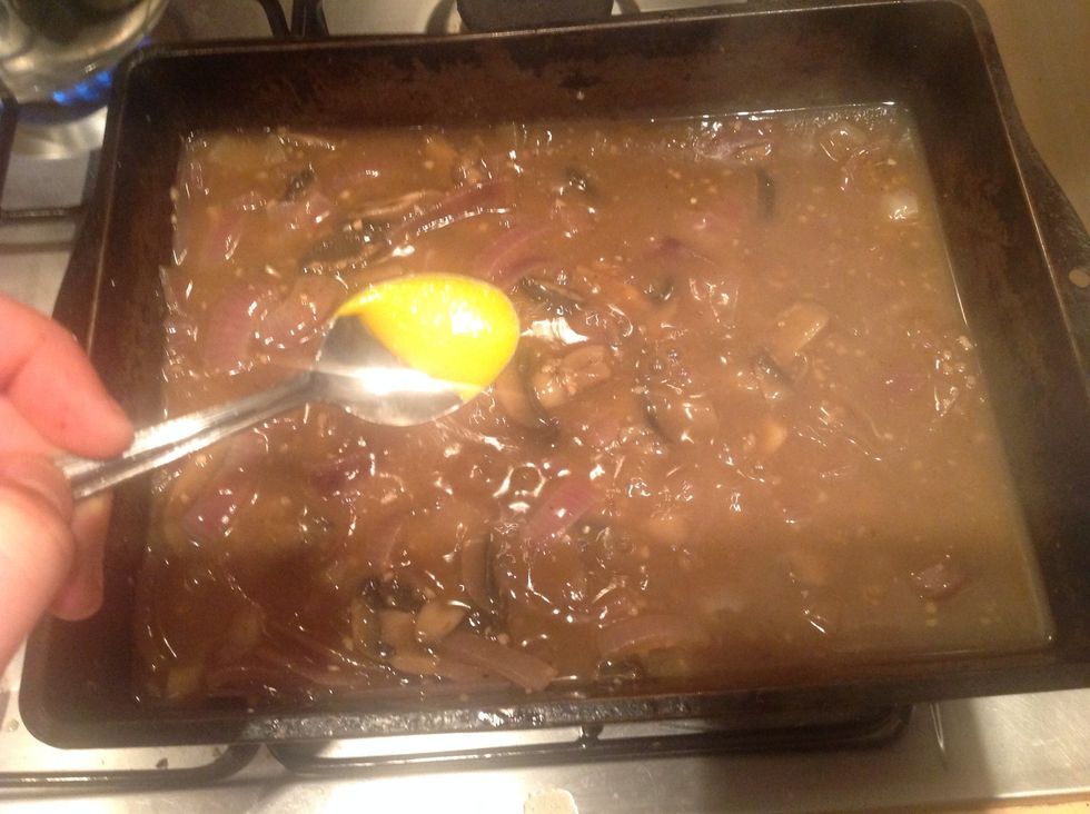 Add a teaspoon of mustard and thicken the sauce by adding corn flour a teaspoon at a time until it is close to a gravy consistency