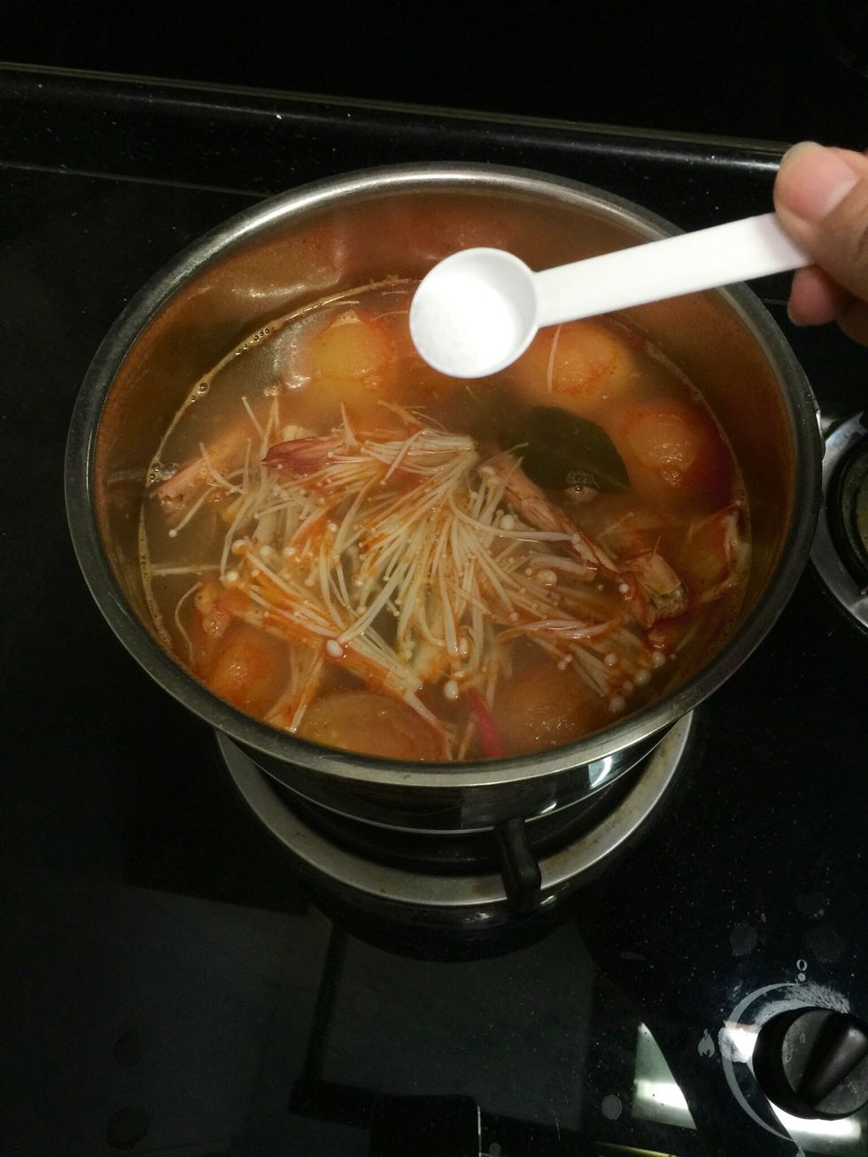 Add a teaspoon of salt.