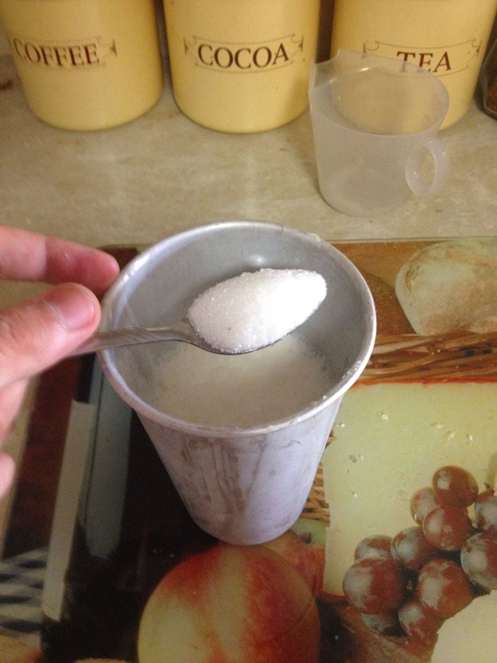 Add a teaspoon of sugar