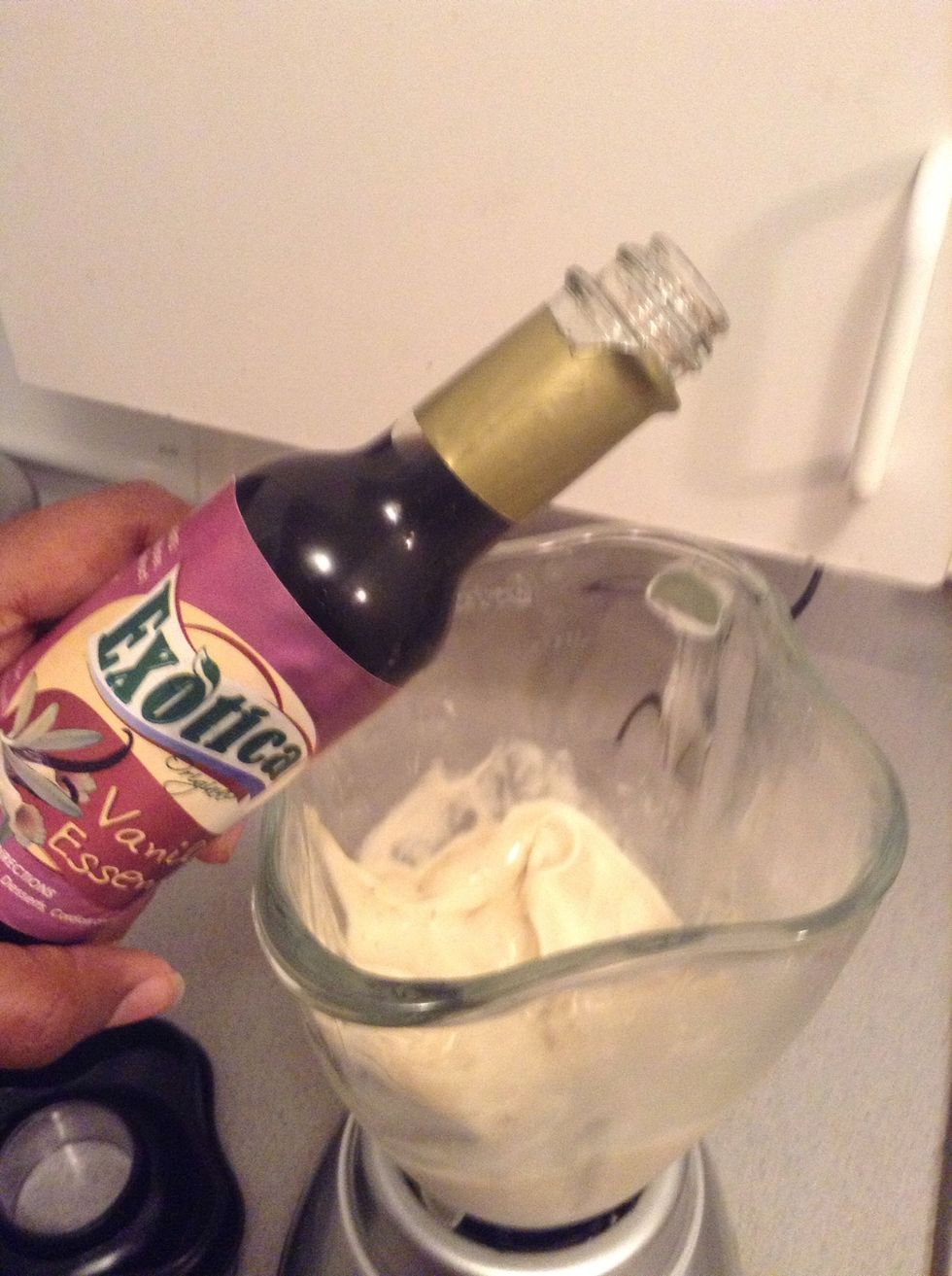 Add a teaspoon of vanilla essence (extract)