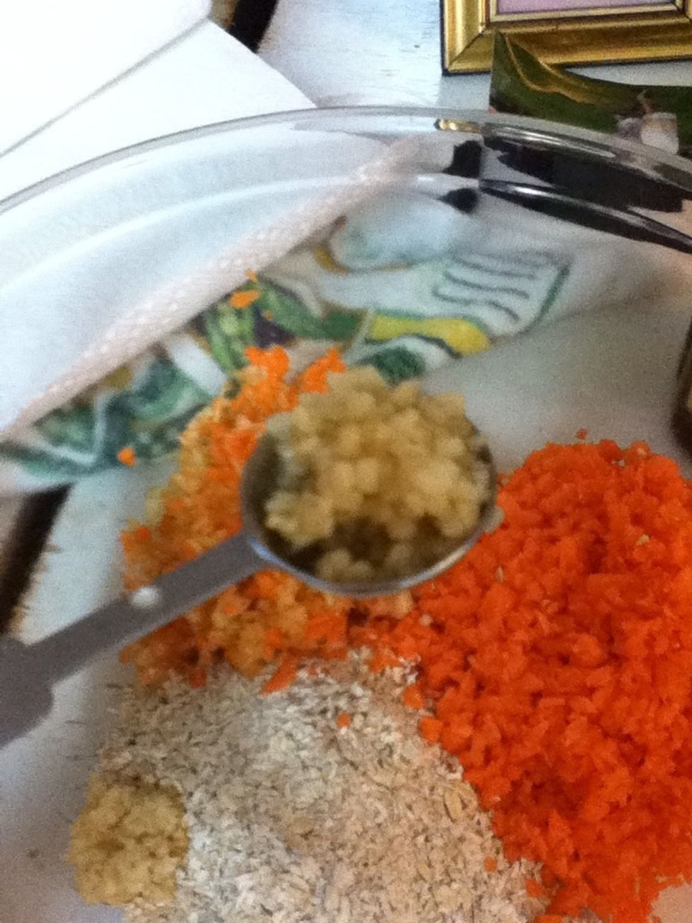 Add a teaspoon or two of chopped garlic