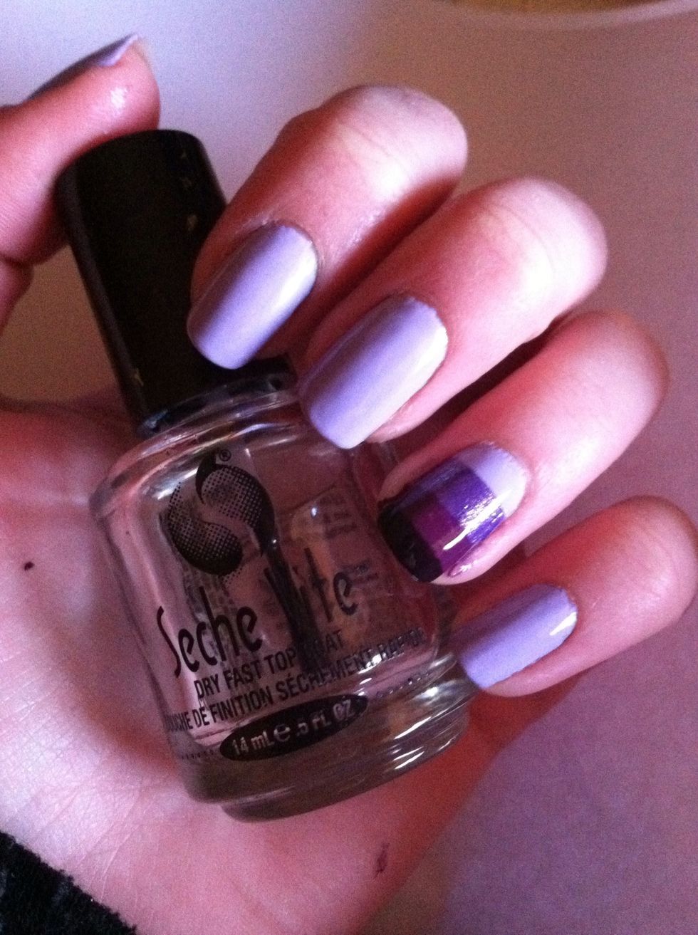 Add a top coat and you're done!