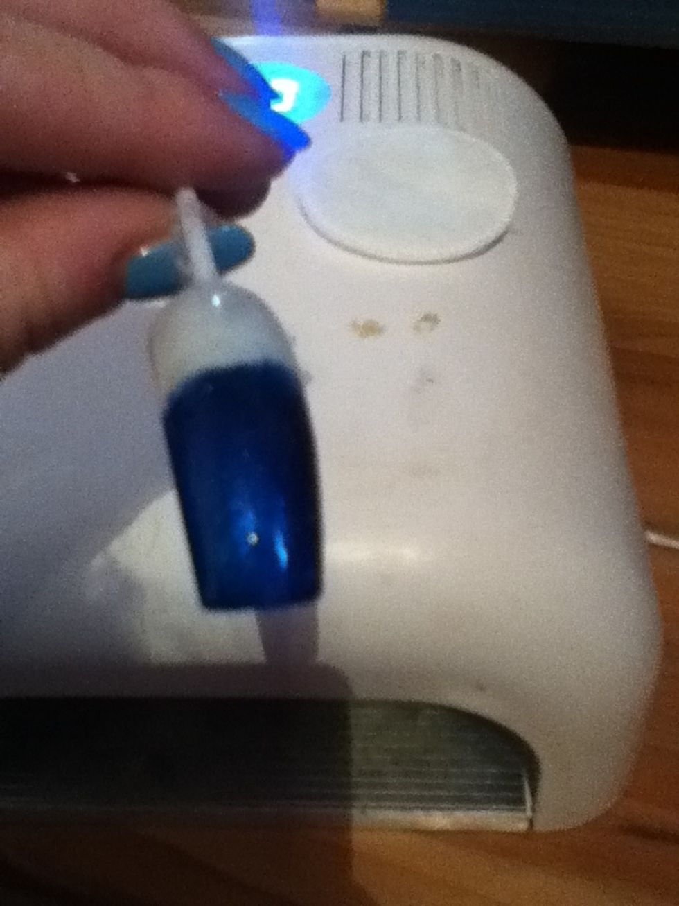 add a top coat, i'm using the CND top coat