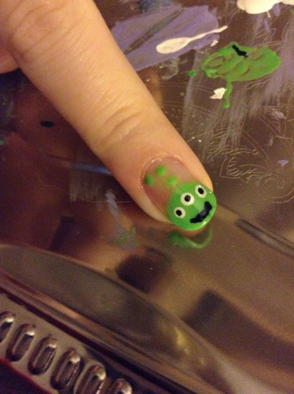 Add a top cost to seal your design and add a beautiful shine.