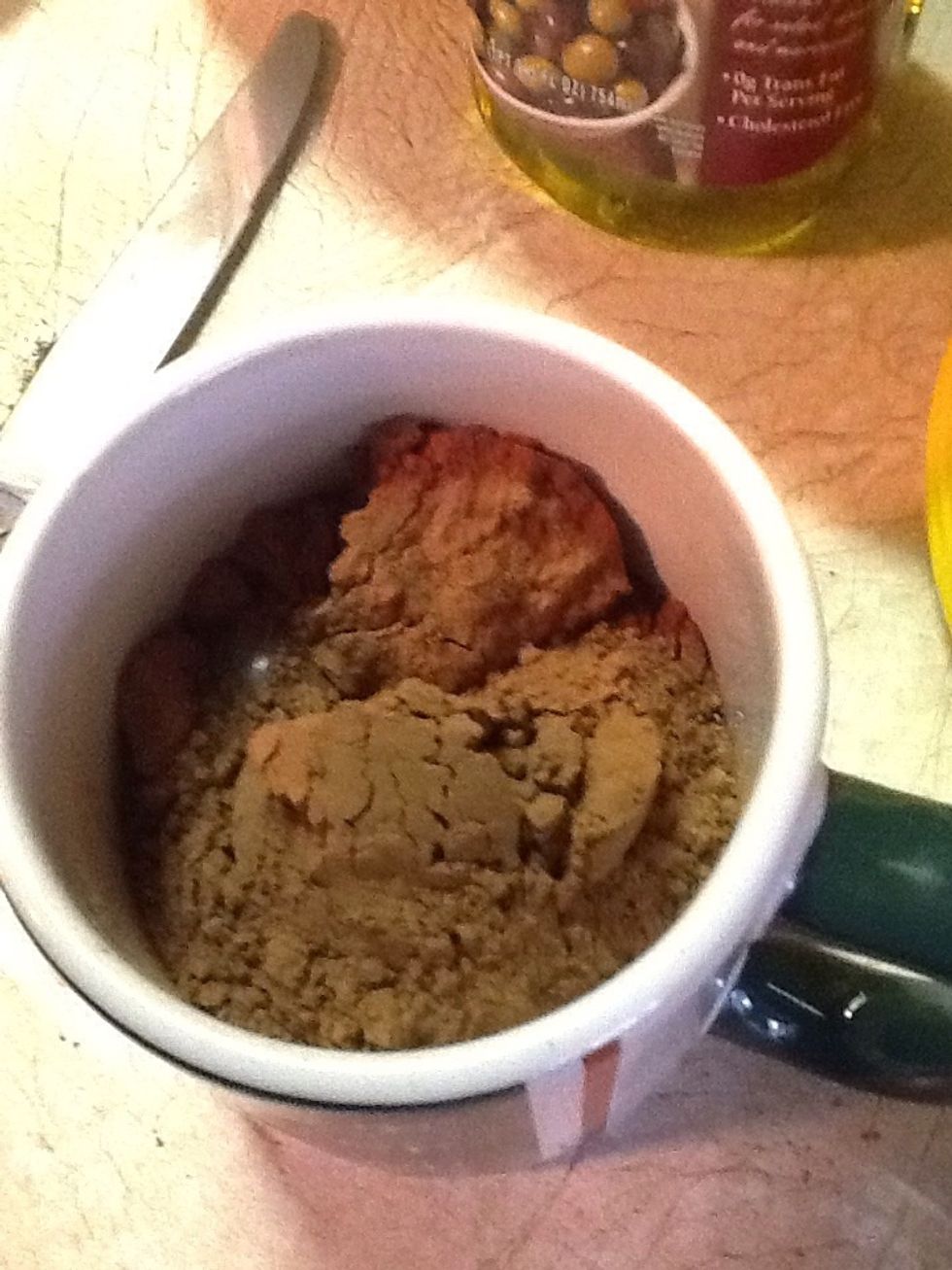 Add a total of 3 tablespoons of this to your mug.