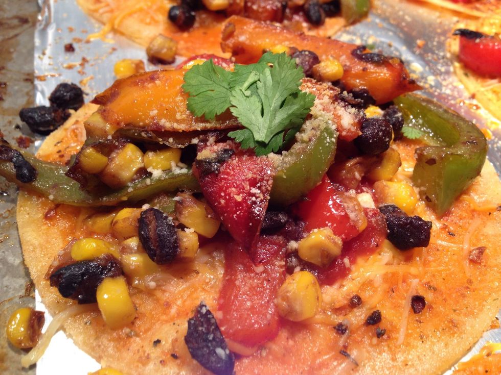 Add a touch of cilantro before serving.