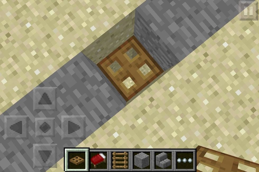 Add a trapdoor over the hole