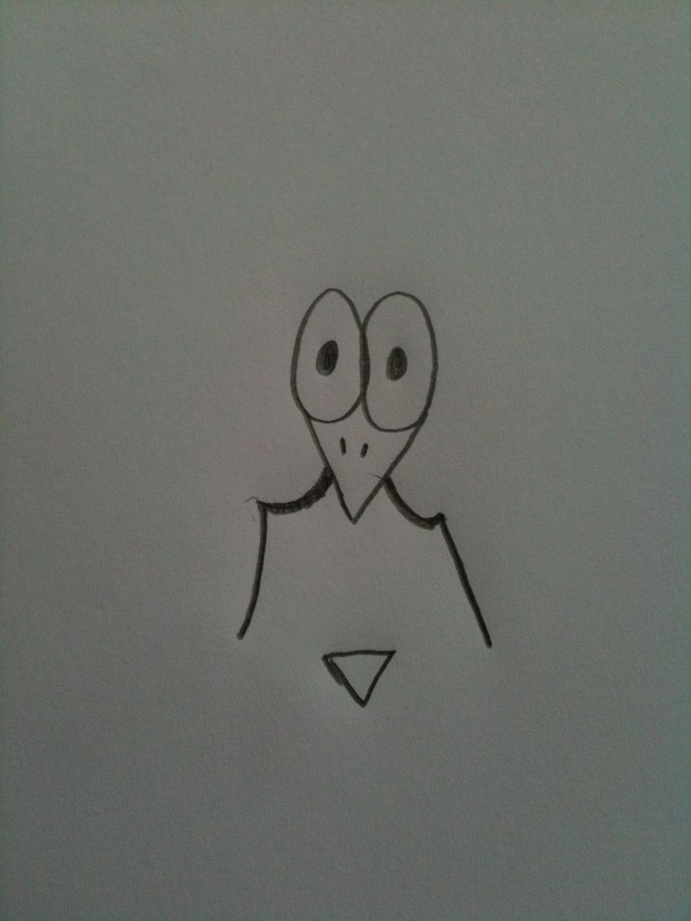 Add a triangle for the pants.