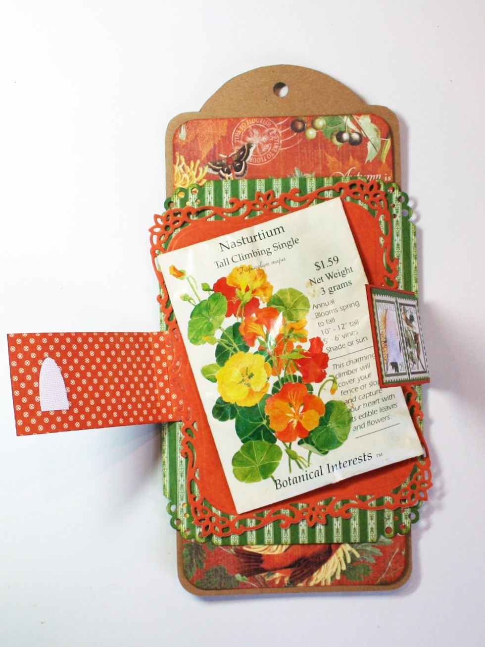 Add a velcro closure on the stamp strips.