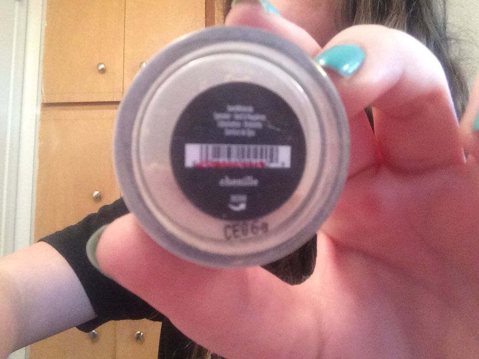 Add a very light cream colored  eyeshadow