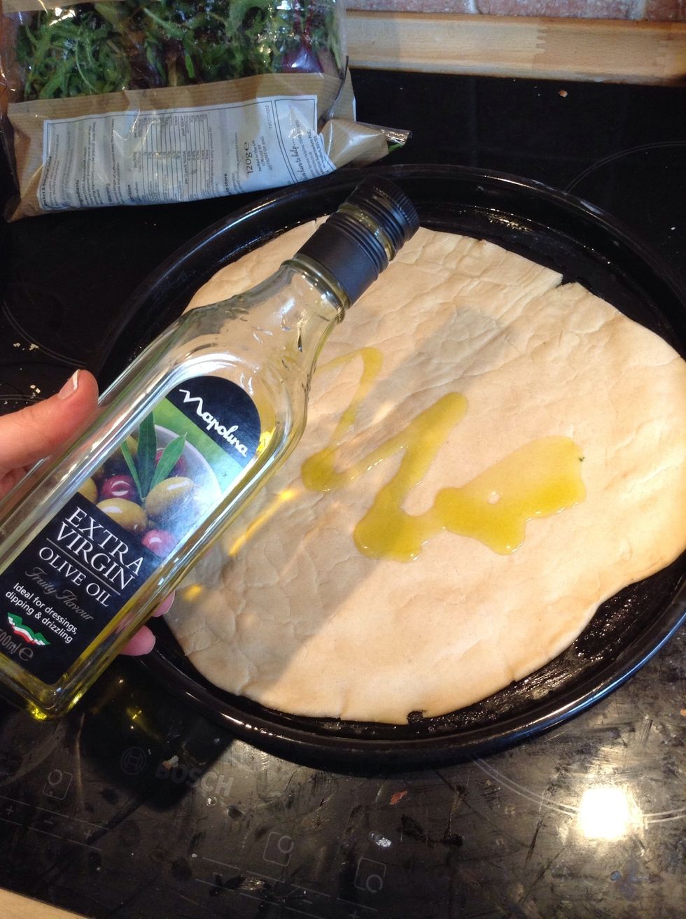 Add a wee splash of olive oil