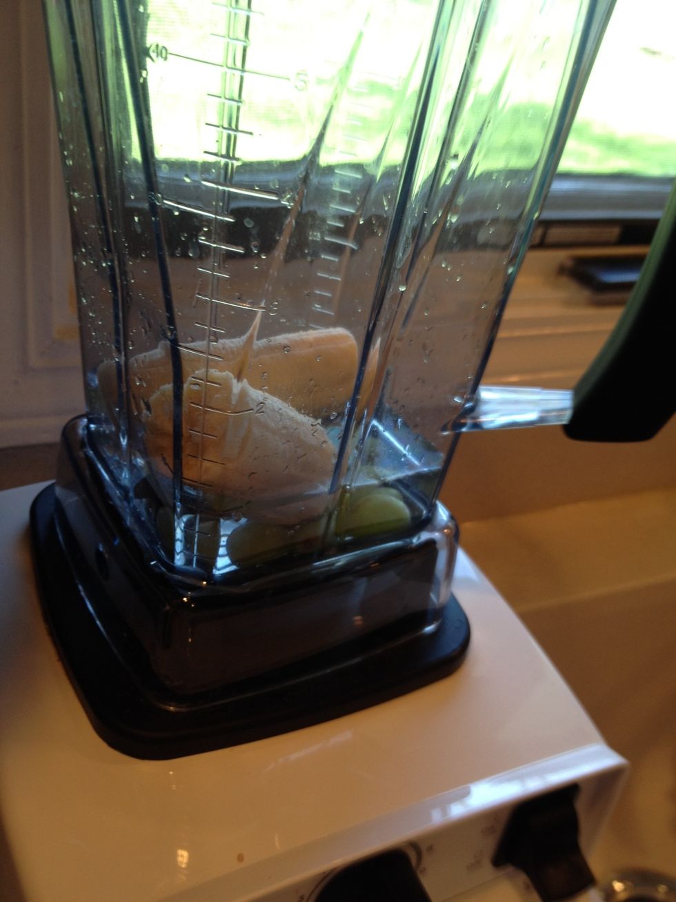 Add about 1/2 of a banana