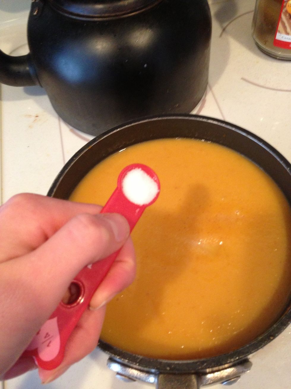 Add about 1/2 teaspoon of salt.