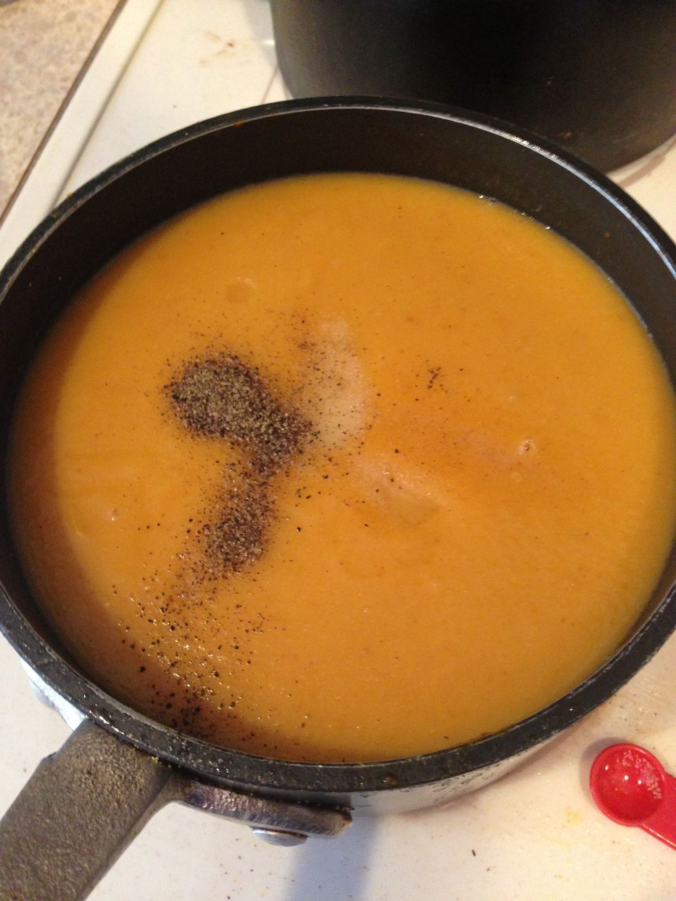 Add about 1/3 teaspoon of pepper.