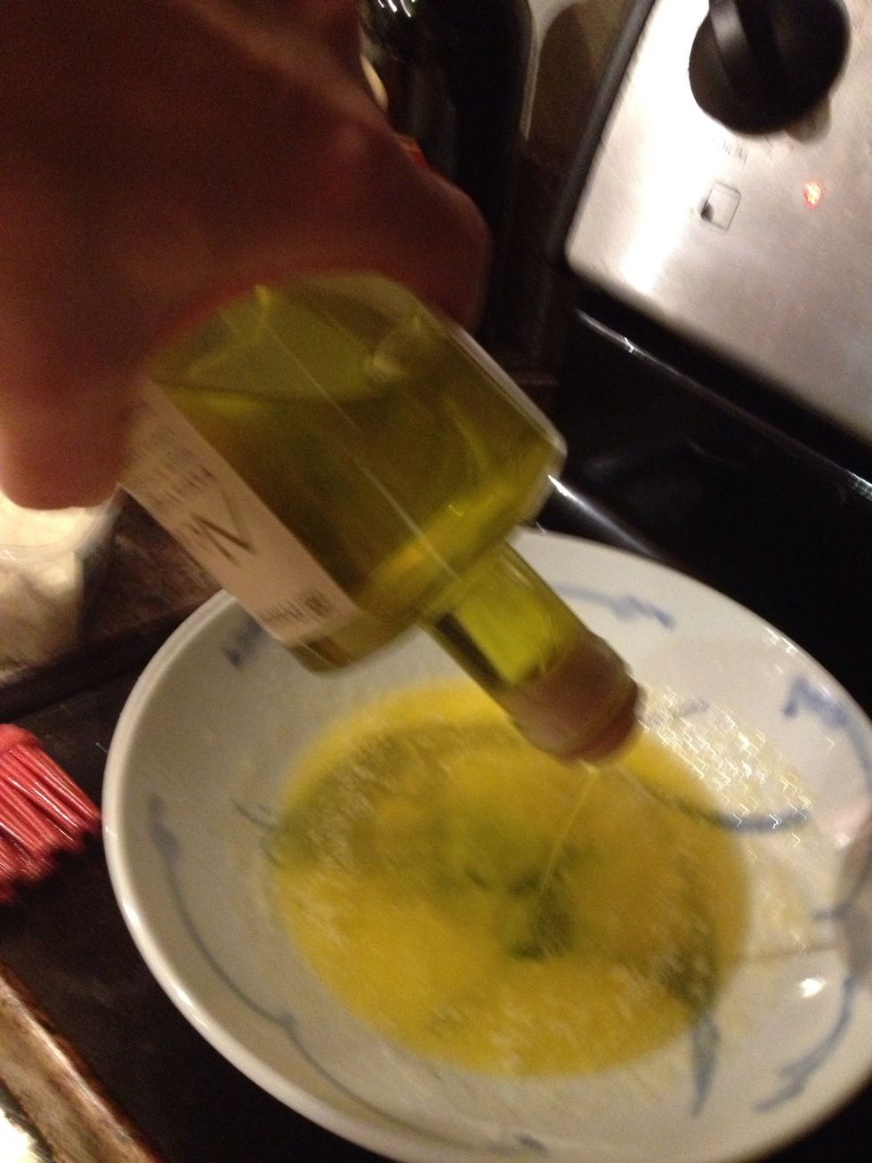 Add about 2 tablespoons of olive oil to the butter....