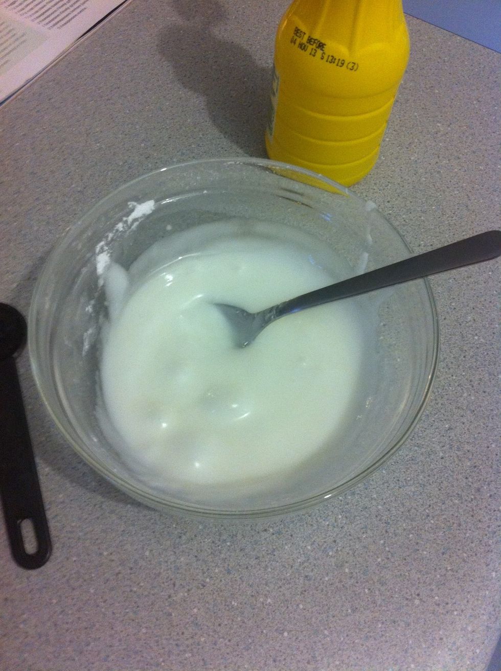Add about 5 teaspoons lemon juice and combine.
