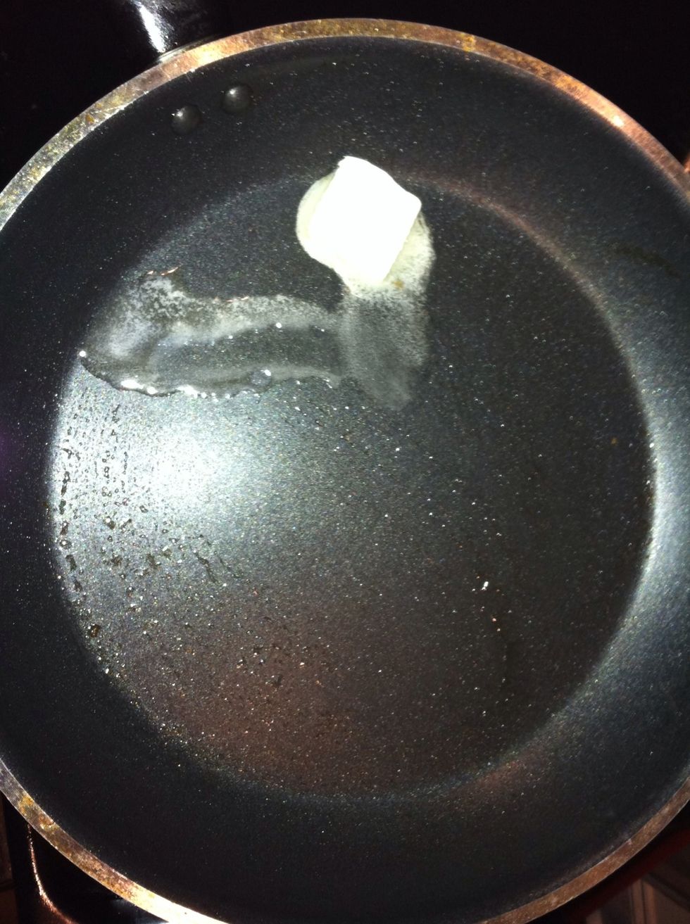 Add about half a  of tablespoon of butter in a pan.